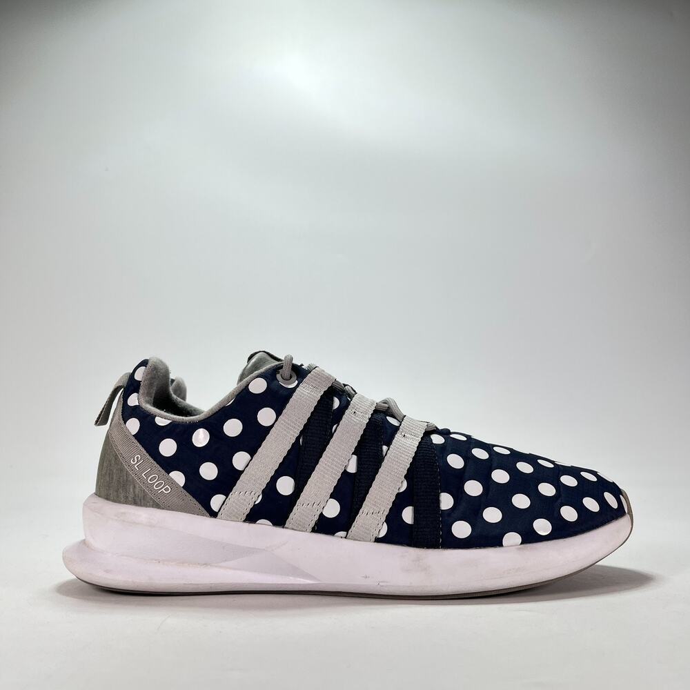 adidas SL Loop Racer Polka Dot Black White Gray Sneakers Shoes Women’s Size 9